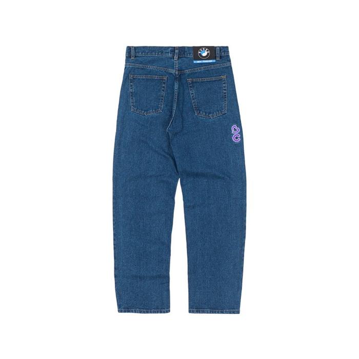 BASED CLUB BLOVERS BLUE WASHED DENIM PANTS NEW!!