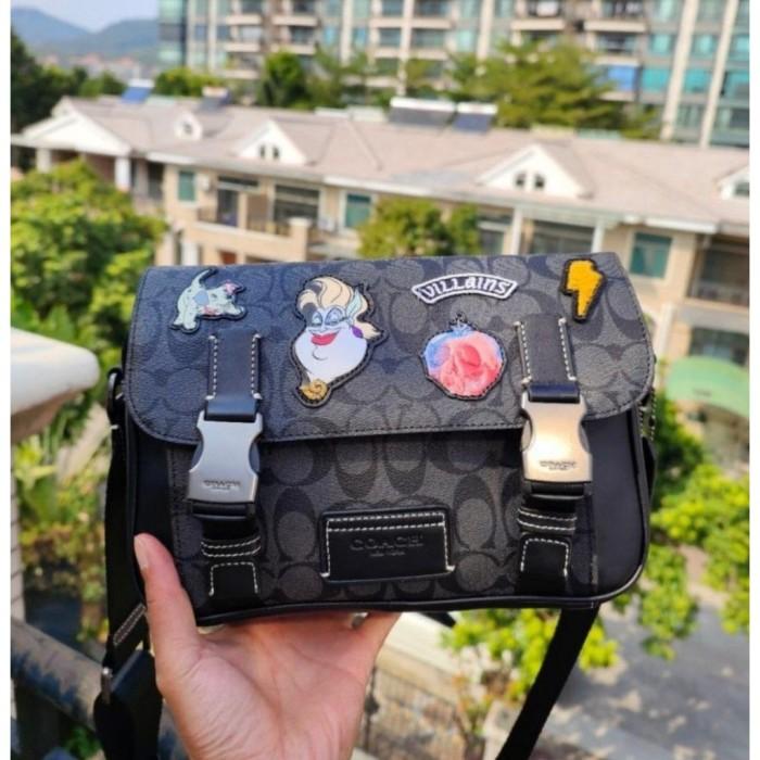𝒸𝒽 DISNEY X TRACK CROSSBODY IN SIGNATURE CANVAS WITH PATCHES