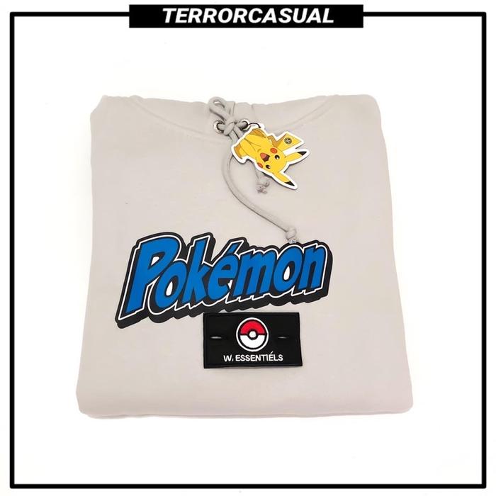 hoodie w essentiels x pokemon alphalt grey NEW!!
