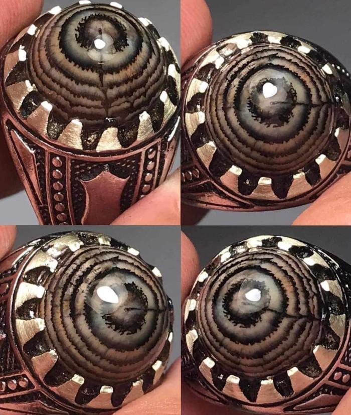 Cincin Akik Batu Natural Motif Gambar Jhipen Madura Lawas Unik Antik 9