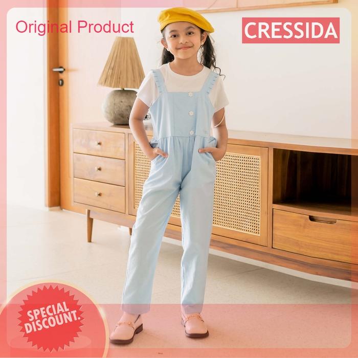 BAJU JUMPSUIT ANAK PEREMPUAN CRESSIDA ORIGINAL CASUAL - PB369B