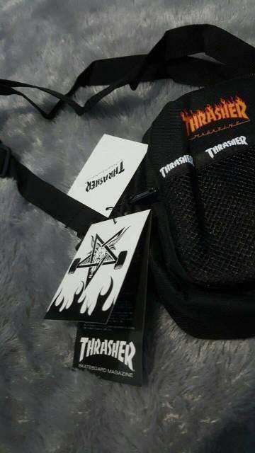 Thrasher Sling Bag Black Tas Crossbody Selempang