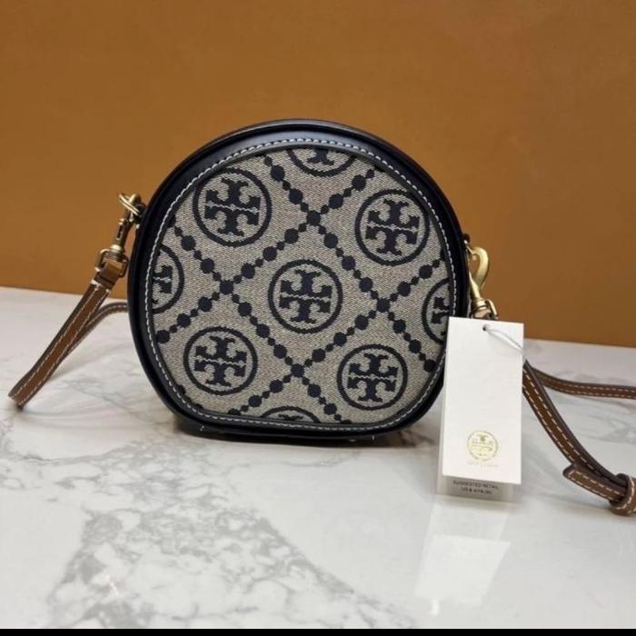 Tory Burch T Monogram Jacquard Moon Women Shoulder Bag