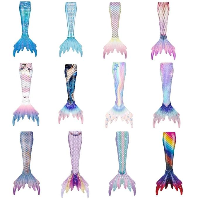 Children's Mermaid Tail For Swimming Girls Swimsuit Little Mermaid