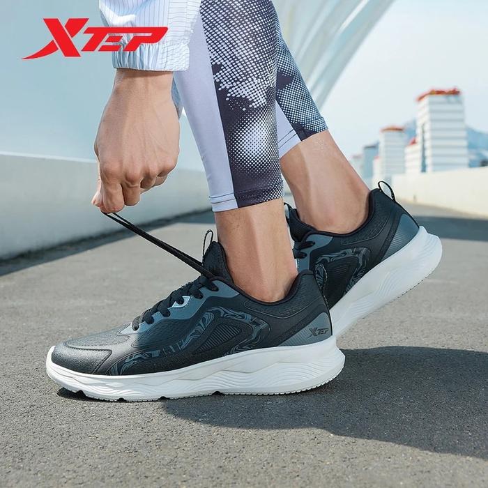 Xtep Running Shoes Men Breathable Shock Absorption Sports Shoes