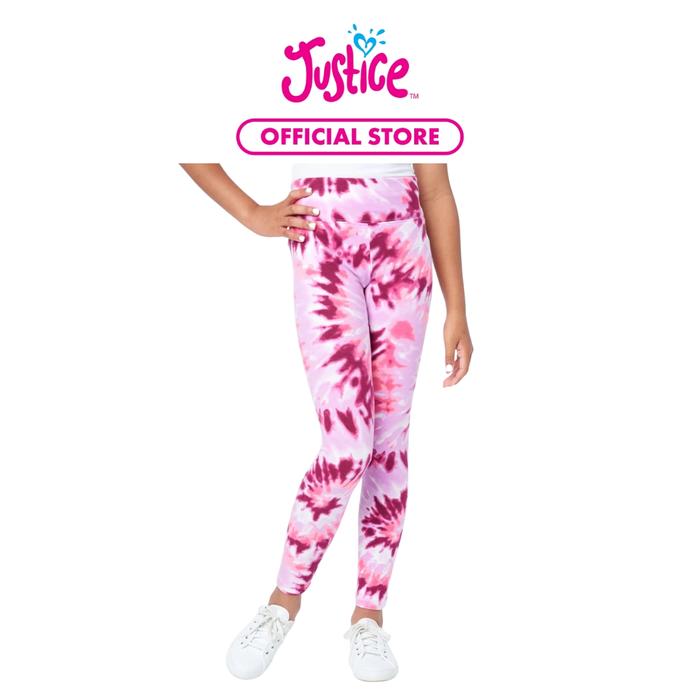 Justice Girls Tie Dye Aop Legging - Celana Panjang Anak Perempuan (Pin