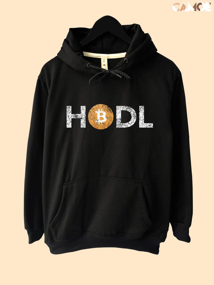 Jaket Hoodie Crypto Bitcoin HODL