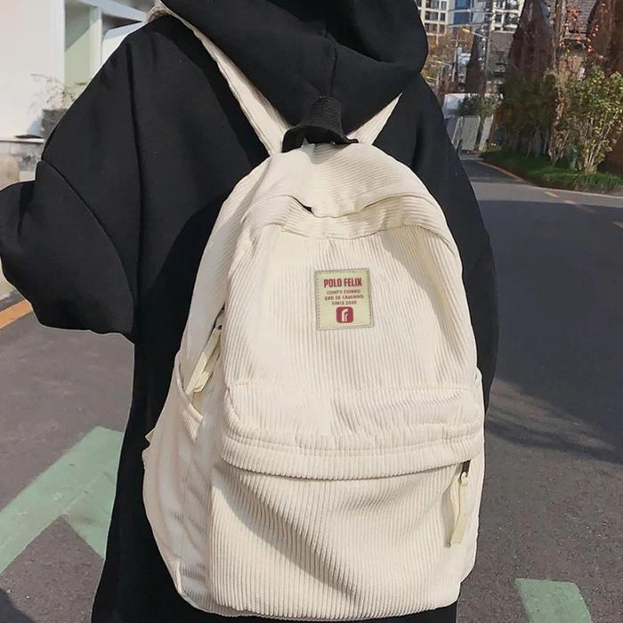 Termurah!! Promo Tas Langford Tas Ransel Wanita Premium Korduroi