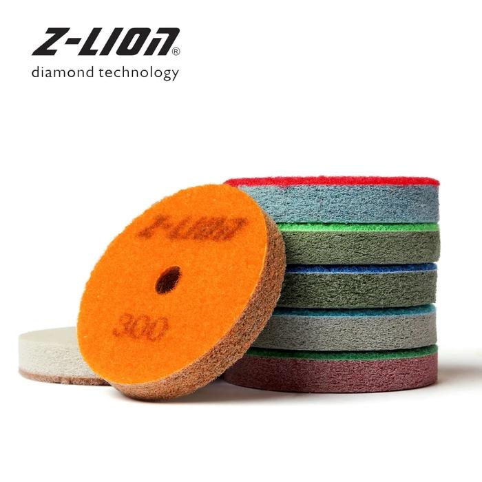 Z-LEAP 3" 7PCS Diamond Sponge Polishing Pad Kit 79mm Granite Marb