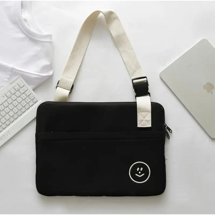 Termurah!! Tas Laptop Selempang Smiley For Macbook Air Pro M1 M2 Ipad