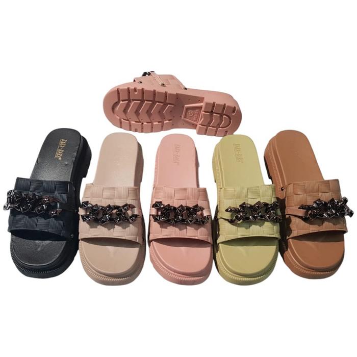 Bara Bara Sandal Selop Karet Wanita Empuk WS898KKPLV-ACC (AU-6)