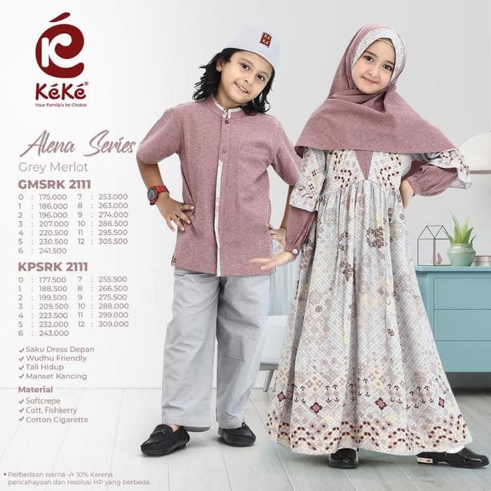 L14 SARIMBIT ALENA SERIES GREY MERLOT BY KEKE
