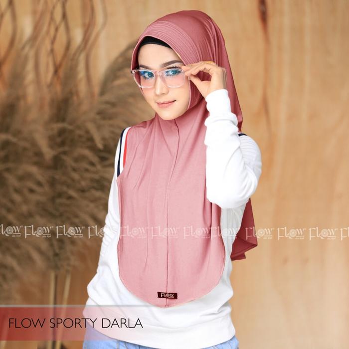 L14 FLOW IDEA HIJAB ORI BERGO SPORTY PAD ANTEM DARLA CASUAL KAOS