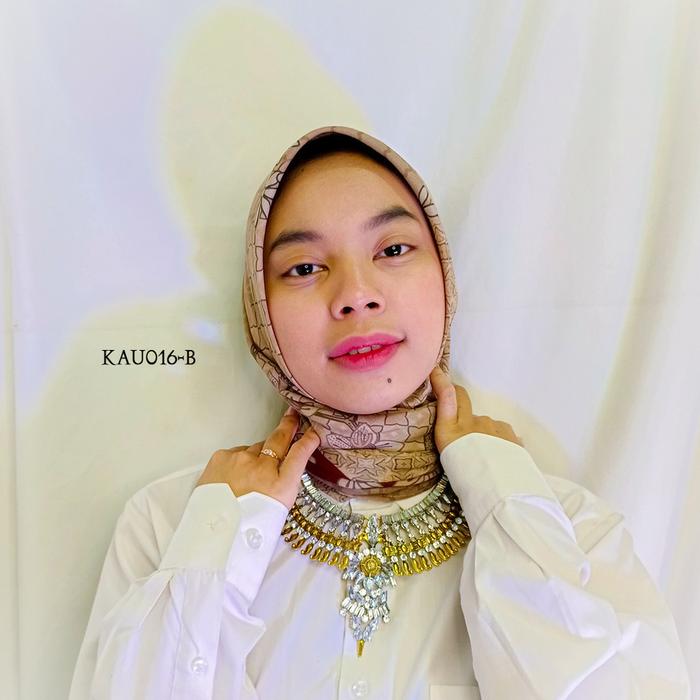 Kalung Wanita Bohemian Etnik Gypsy Nepal Necklace Gold KAU016B