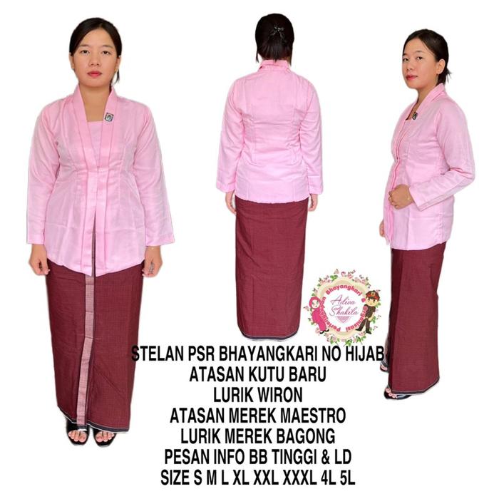 Ready - STELAN KEBAYA PSR BHAYANGKARI KUTU BARU SUDAH JAHIT (B6)