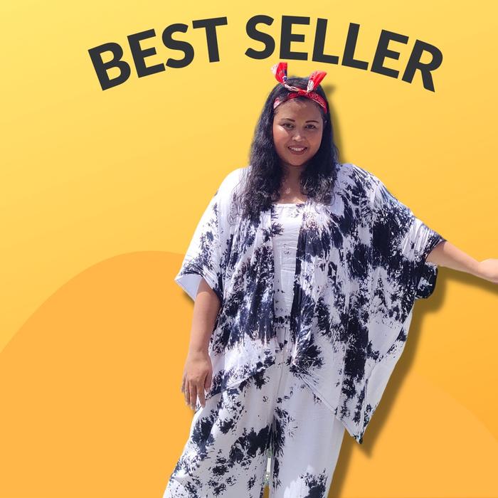 Bagus One Set Kemben Setelan Tie Dye Kemben New Jumbo 3Xl - Kardigan