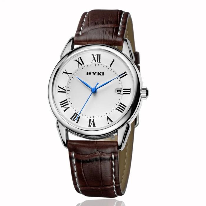 Eyki Brand Couple Watches Women Calendar Big Dial Quartz Watch Me