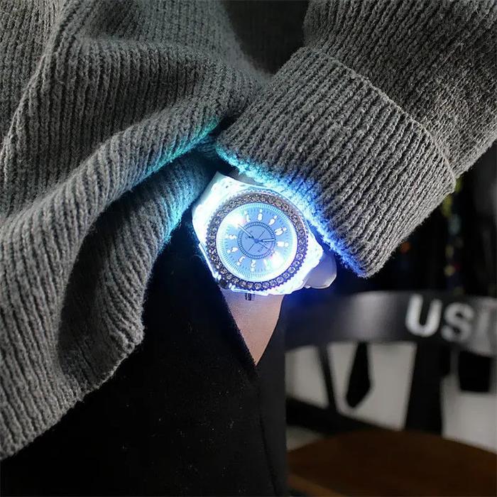 Luminous Night Club Fashion Couple Watch Shine Light Male Female