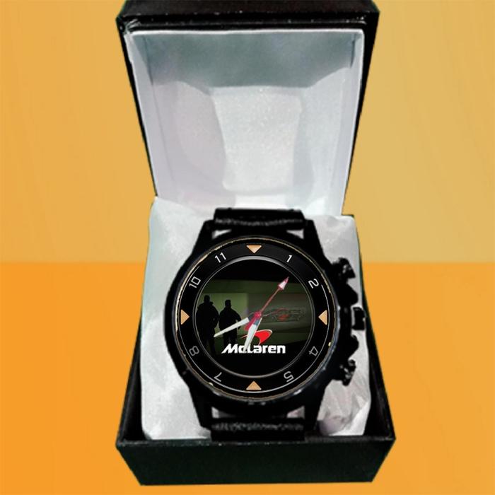 Jam Tangan LOGO MCLAREN Kulit Keren