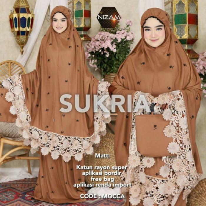Mukena Dewasa Sukria Sukriya Afika 2in1 Vema Sukriya