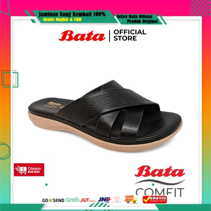 Bata Comfit Sandal Wanita Clona Hitam - 6016018