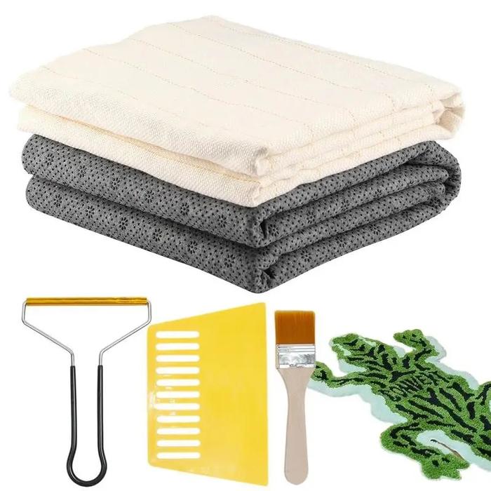 Tufting Cloth And Backing Tufting Rug With Marked Lines Tufting N
