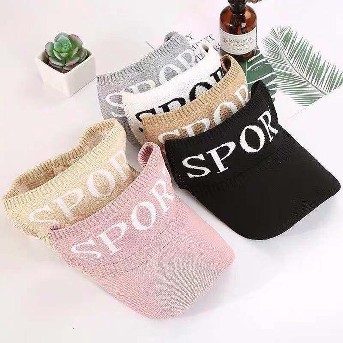 Produk WD Topi Wanita Knit Visor SPORT Baseball Cap Topi SPORTS