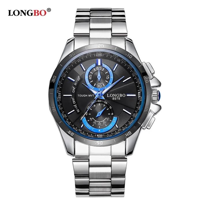 Longbo Brand Fashion Sports Army Watches Men Stainless Steel Watch
