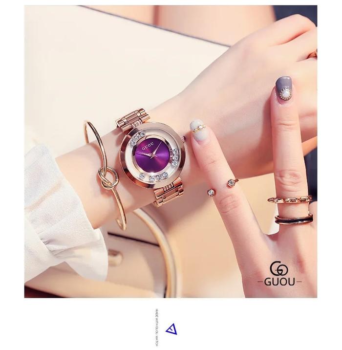 Fashion GUOU Women's Watches Ladies Watch Luxury Bracelet Watches For