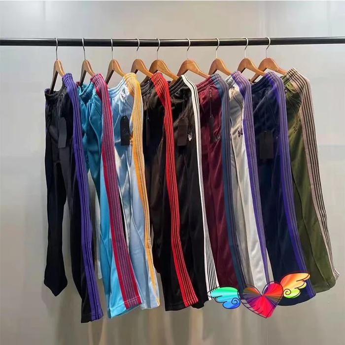 Multicolor Side Stripe Needles Pants Men Women 1:1 High Quality E