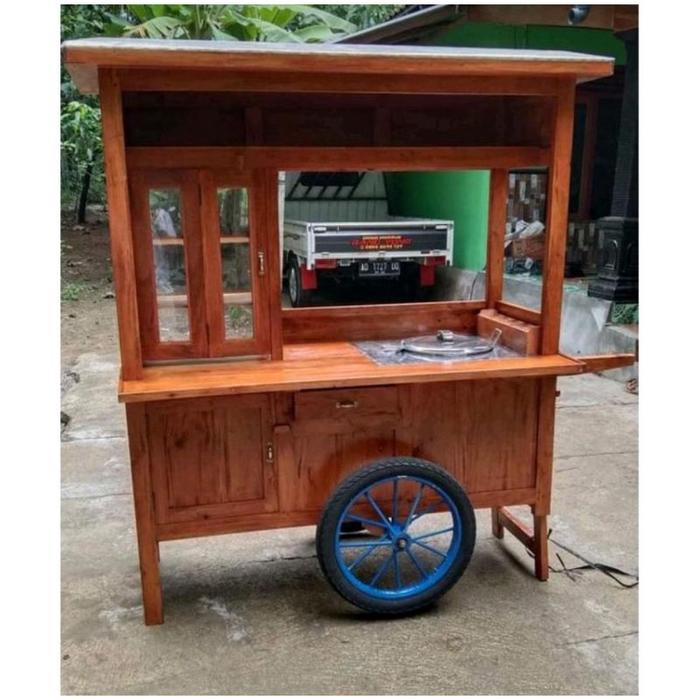 Gerobak Bubur Ayam Kayu Mahoni