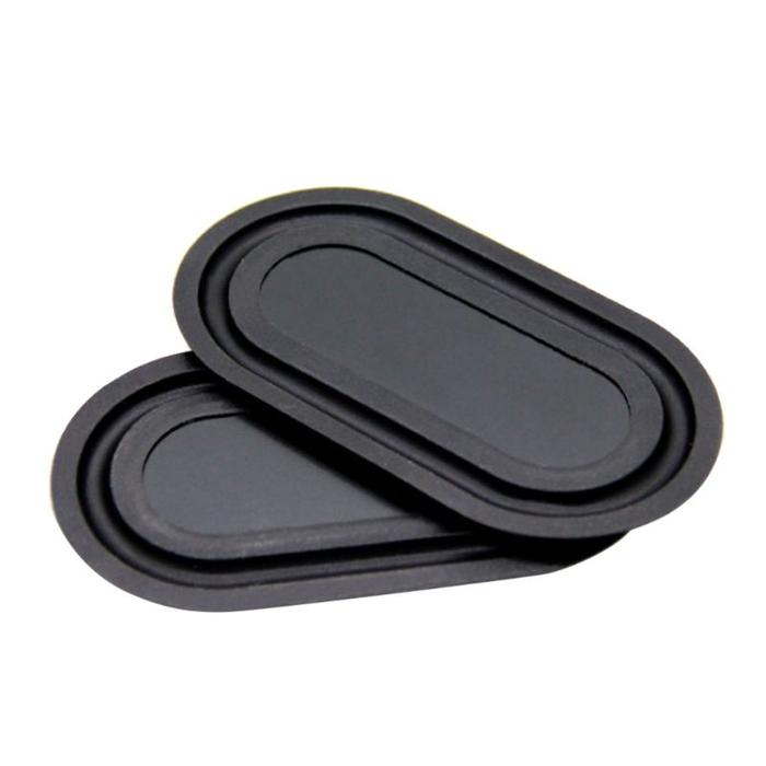 2PCS Oval Shape Bass Diaphragm Rubber Speaker Plate Passive Radia