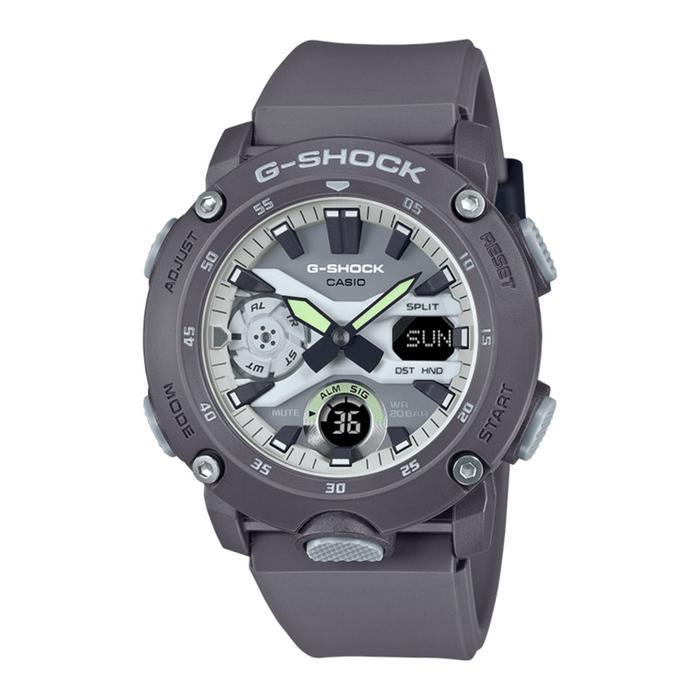JAM TANGAN PRIA CASIO G-SHOCK ORIGINAL HIDDEN GLOW ANALOG DIGITAL GREY RESIN GA-2000HD-8A CASIO G SH