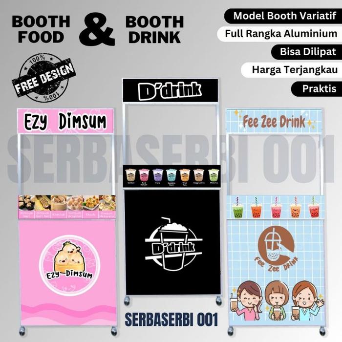 BOOTH LIPAT 80X40 MEJA JUALAN, BOOTH PORTABLE, MEJA MINUMAN, MEJA