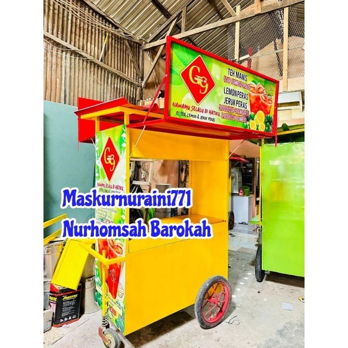 Gerobak es teh poci