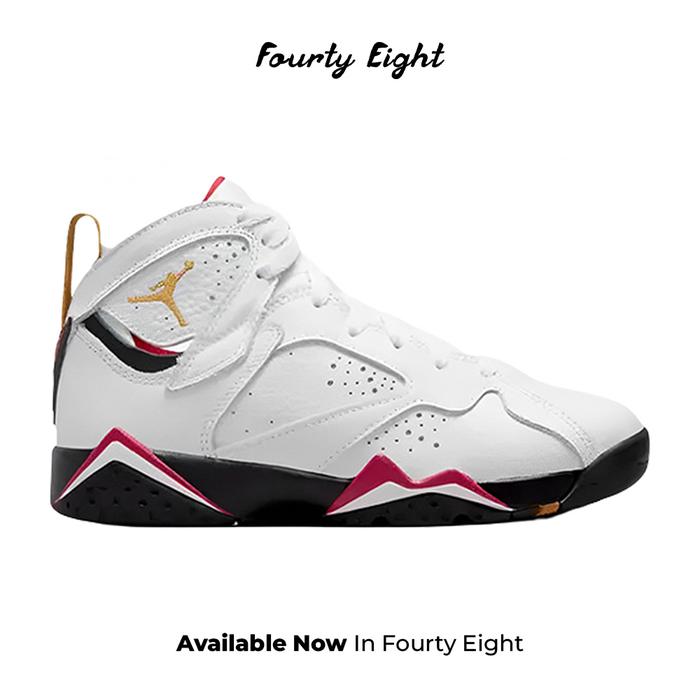 SEPATU BASKET WANITA JORDAN 7 RETRO CARDINAL WHITE (DQ6040-106) ORI