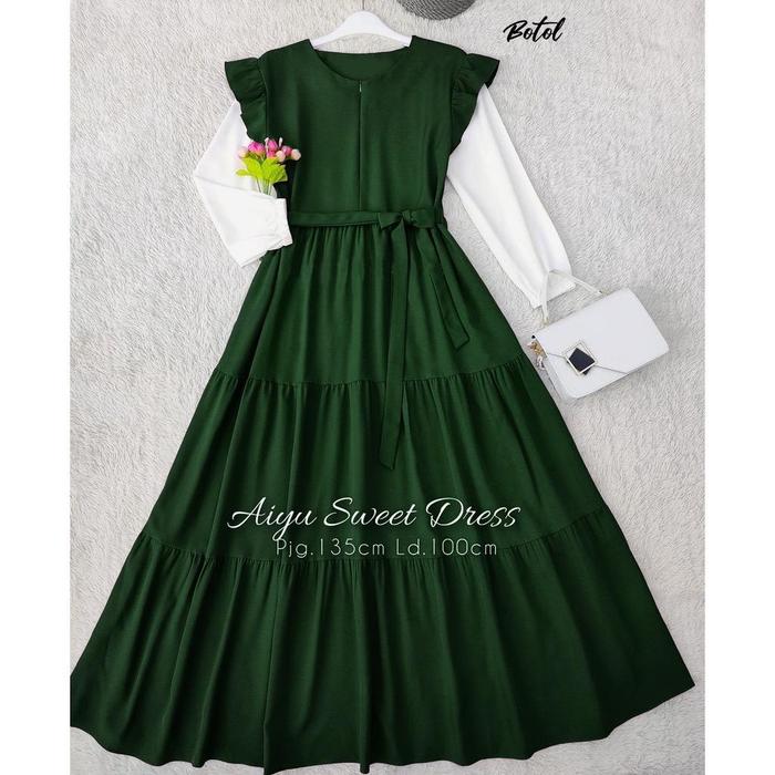 Aiyu Sweet Dress /Baju Remaja Wanita /pakaian wanita/kekinianAiyu