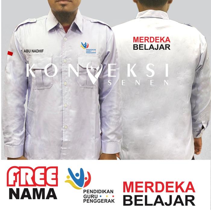 Kemeja merdeka belajar baju merdeka belajar seragam merdeka belajar