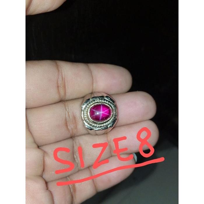 BATU CINCIN AMERIKAN STAR RING SIZE 6