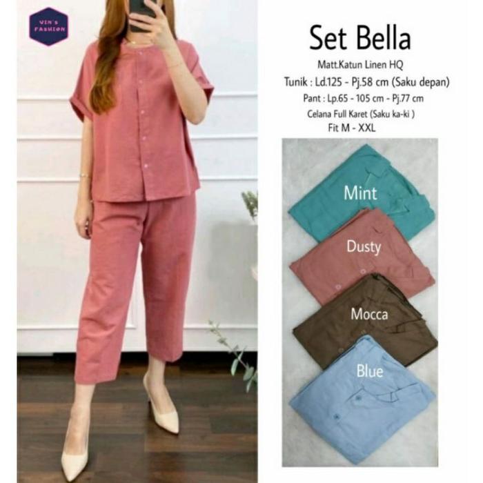 Setelan Wanita Terlaris Set Bella by vinstore Solo