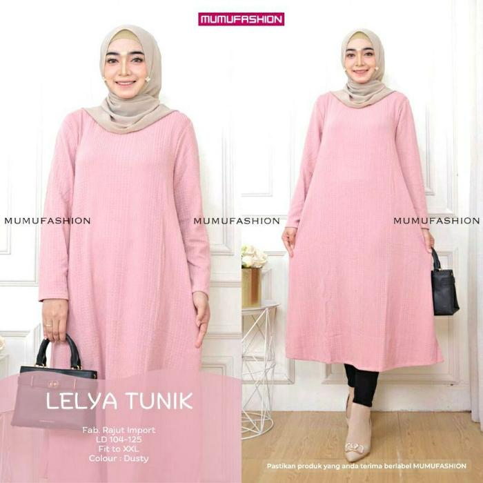 MUMU - Leyla / LettaTunik Atasan Knit Rajut Jumbo Import by