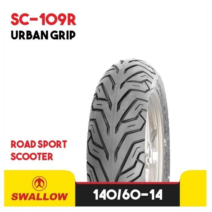 BAN LUAR MOTOR RING 14 SWALLOW URBAN GRIP SC-109 R TUBELESS 140/60