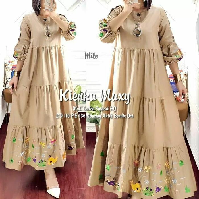 FM - Kienka MaxyvGamis /Dress Jumbo Wanita Muslimah By Fashion Grosir