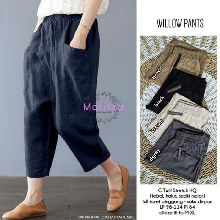 Celana Jumbo Terlaris WILLOW PANTS by Maritza Solo