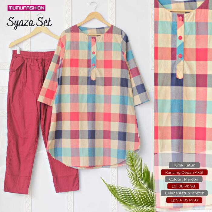 Setelan Terbaru SYAZA SET picture by Anty Asli Solo Mumufashion Grosir