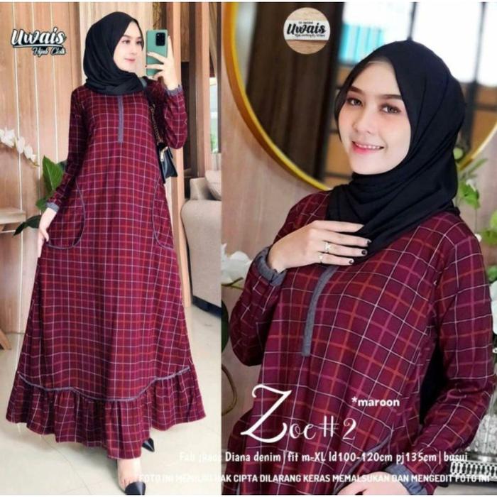 Gamis wanita Terlaris Busui ZOE MAXY Pict by UWAIS Solo