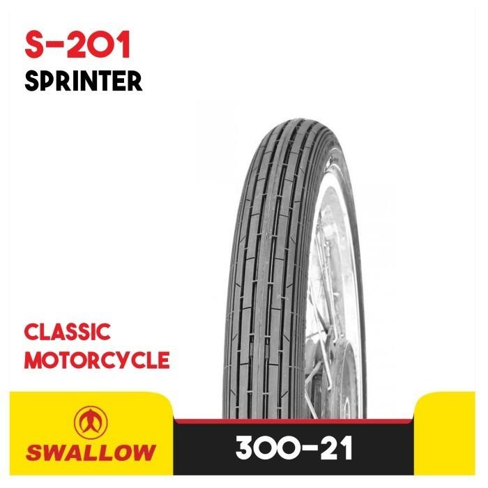 BAN LUAR MOTOR RING 21 SWALLOW SPRINTER S-201 TUBETYPE 3.00