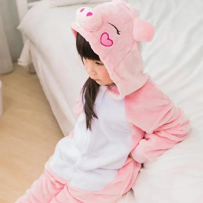 Children Wolf Carnival Pajama Jumpsuit For Boy Girl Onesie Pyjama
