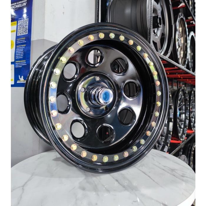 Velg Besi Beadlock Soft8 17x9.0 5H 127 et-12 untuk mobil Jeep Grand