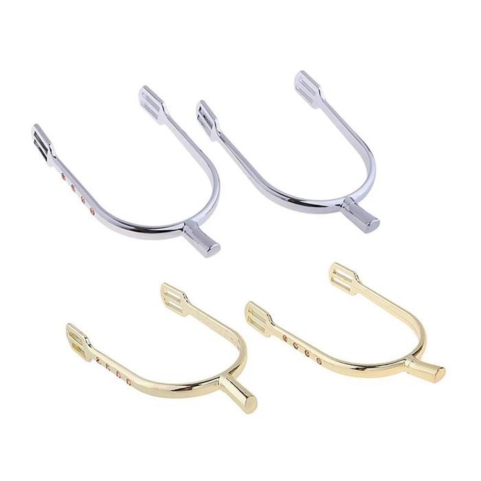 Zinc Alloy Horse Spurs Equestrian Horse Riding Boots Spurs